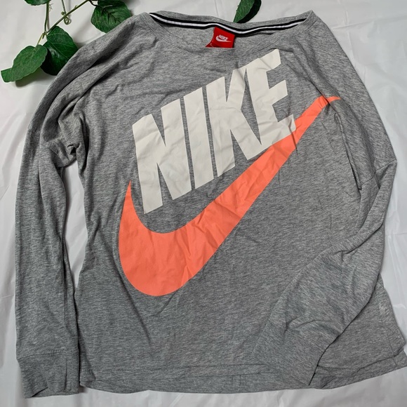 Nike long sleeve t shirt gray - Picture 3 of 4